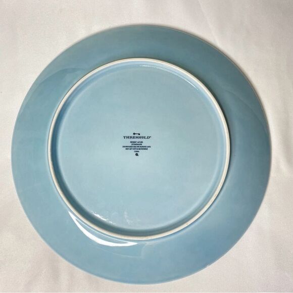 Threshold Kennet Azure Stoneware Dinner Plates 10.5in Discontinued pattern - Picture 3 of 4